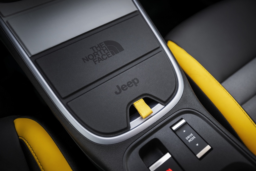 The North Face Jeep Logo on Interior Trim